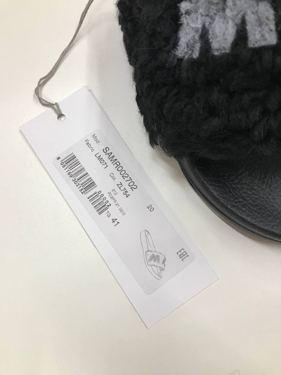 Marni Marni Black Furry Slides (0289) Size US 8 / EU 41 - 5 Thumbnail