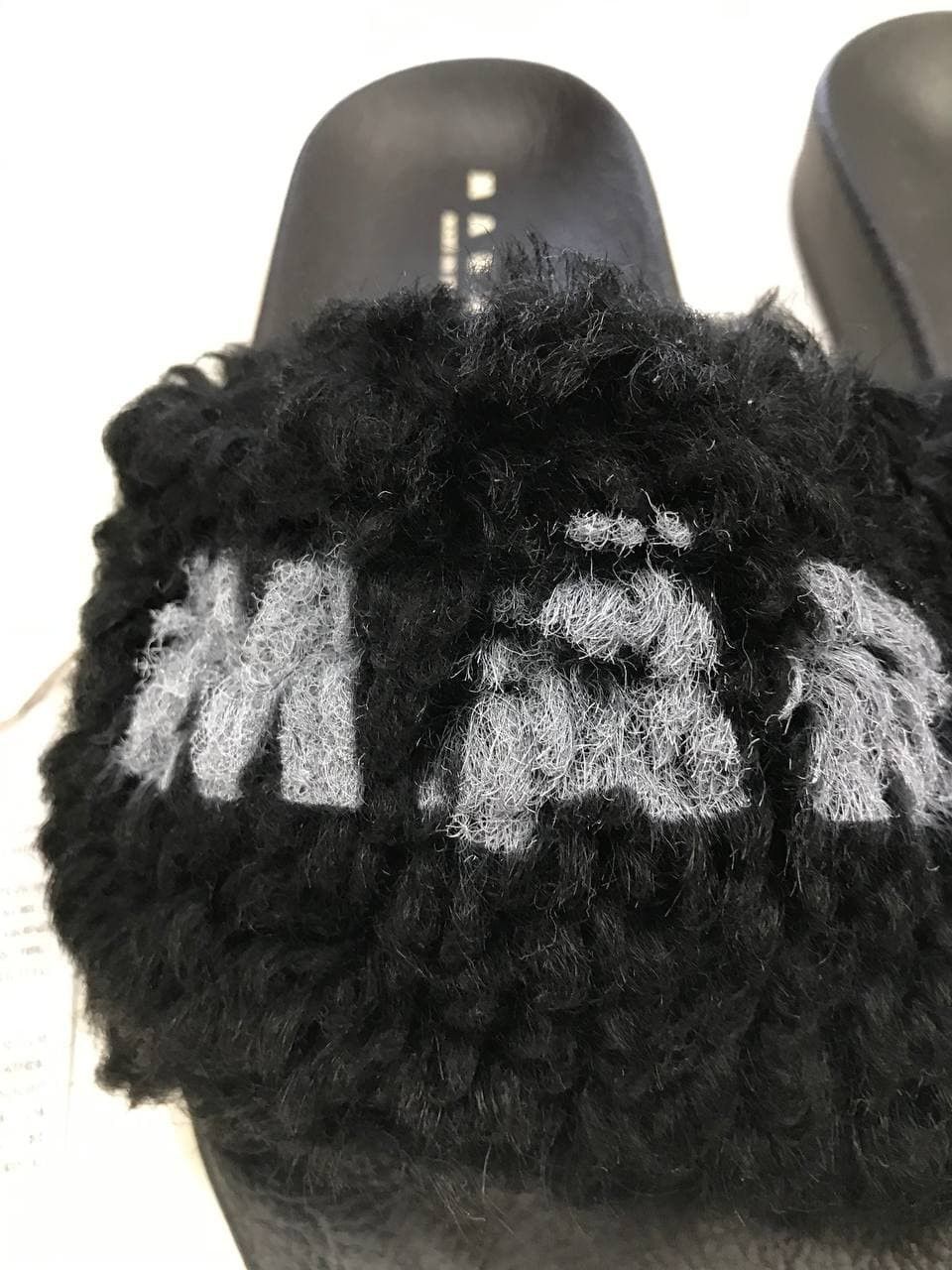 Marni Marni Black Furry Slides (0289) Size US 8 / EU 41 - 4 Thumbnail