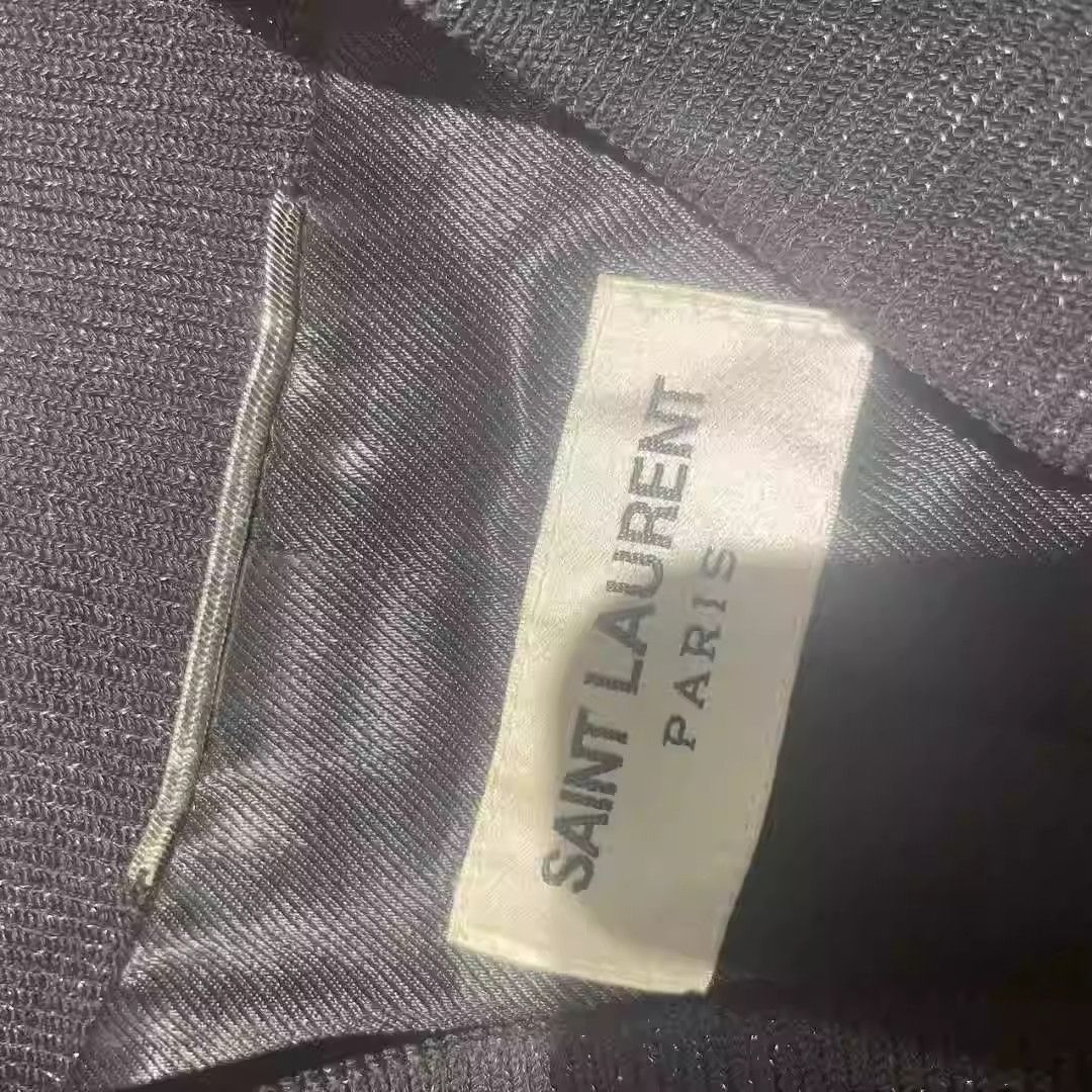 Saint Laurent Black Silk Shark Jacket