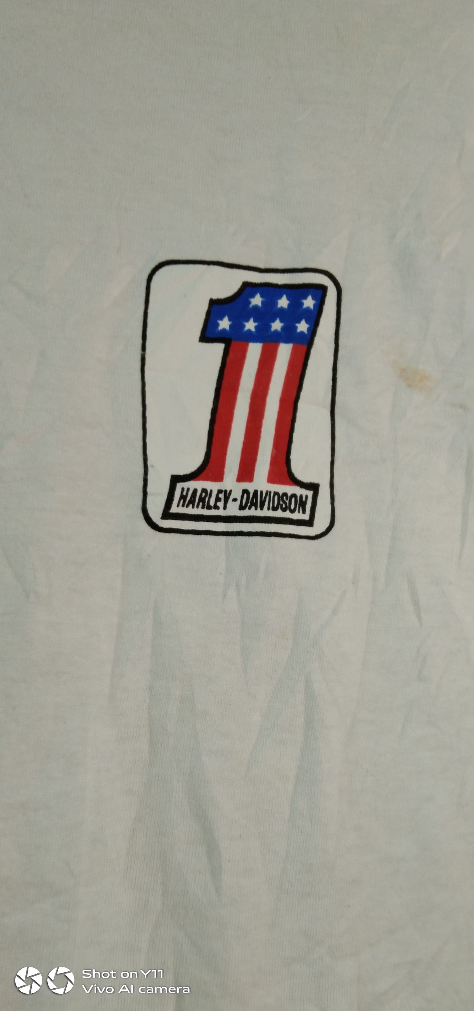 Harley Davidson VTG HARLEY DAVIDSON '1' SAITAMA JAPAN VERY RARE Size US M / EU 48-50 / 2 - 3 Thumbnail