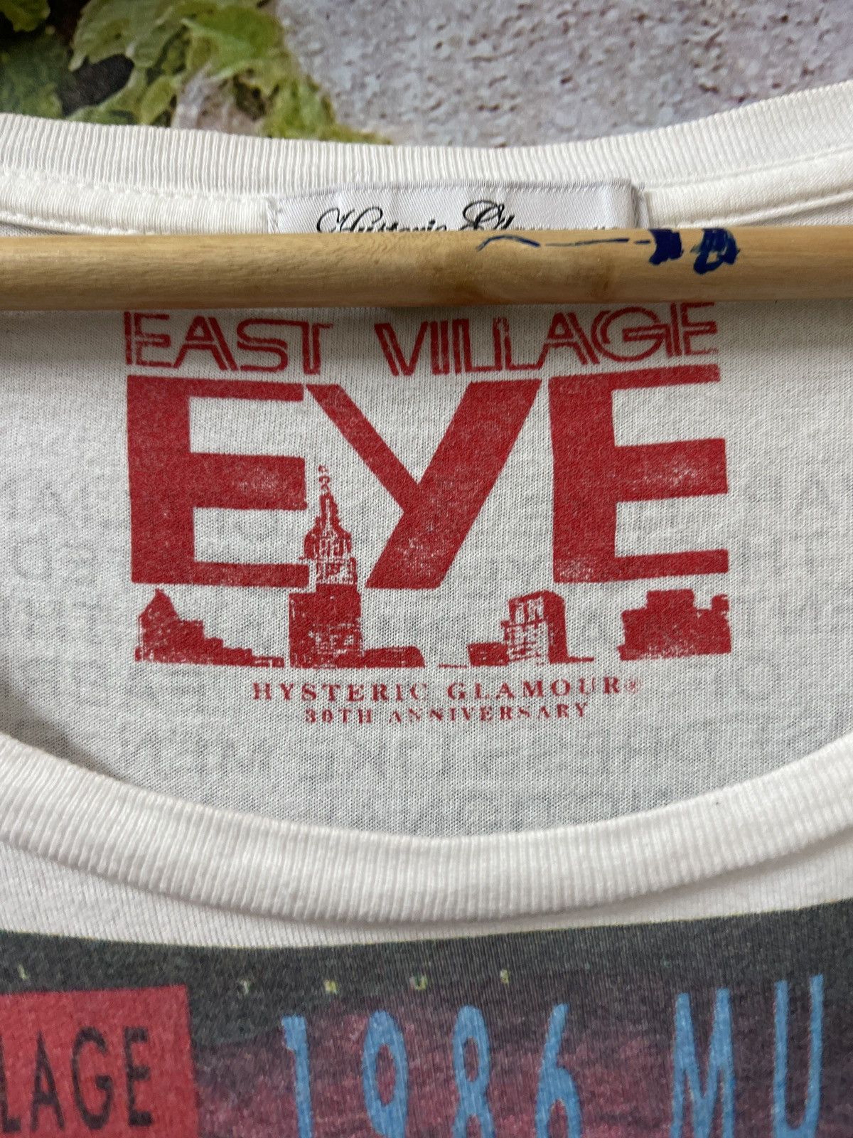 Hysteric Glamour 🔥HOT🇯🇵🔥HYSTERIC GLAMOUR EAST VILLAGE EYE PHOTO TEE VERY RARE Size ONE SIZE - 3 Thumbnail
