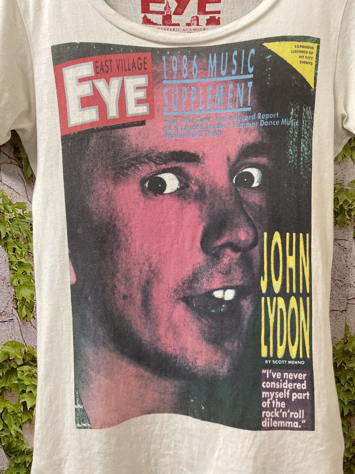 Hysteric Glamour 🔥HOT🇯🇵🔥HYSTERIC GLAMOUR EAST VILLAGE EYE PHOTO TEE VERY RARE Size ONE SIZE - 2 Thumbnail