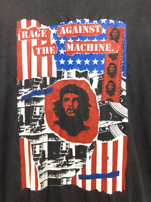 Vintage Rare Vintage 90s Rage Against The Machine Europe flag USA