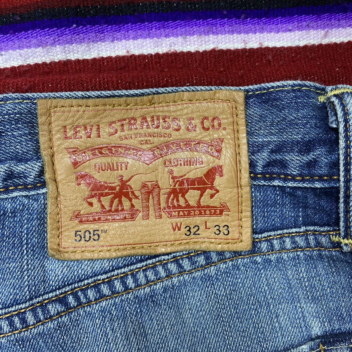 Levi's 🔥Vintage Levi’s 505 Distressed Denim Size US 33 - 13 Thumbnail