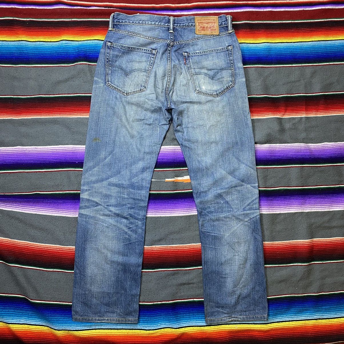 Levi's 🔥Vintage Levi’s 505 Distressed Denim Size US 33 - 10 Thumbnail