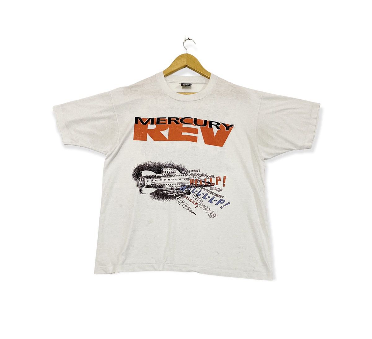 Band Tees vintage 90s MERCURY REV space patrol album promo t-shirts Size US XL / EU 56 / 4 - 1 Thumbnail