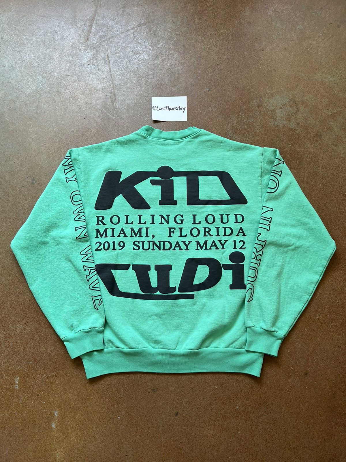 Kid Cudi Kid Cudi x CPFM Swim in the Light Crewneck Teal XL | Grailed