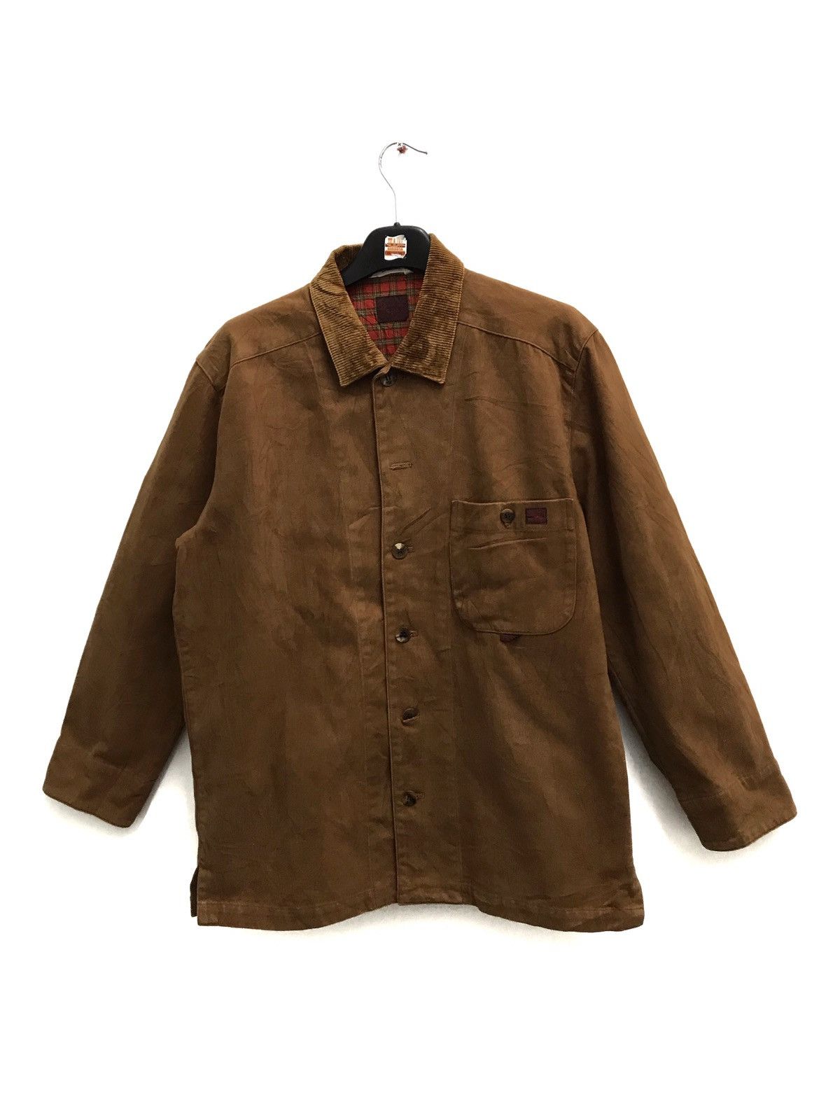 image of Mademoiselle Non Non Made In Japan Papas Maniere De Heming Heavy Shirt in Brown, Men's (Size Small)