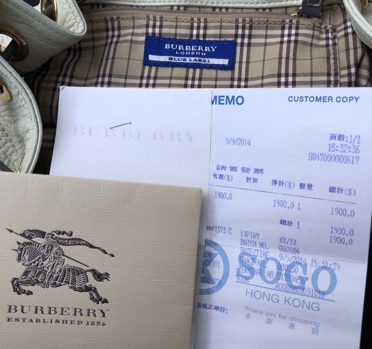 Burberry Burberry London Blue Label Leather Bucket Bag Size ONE SIZE - 18 Thumbnail