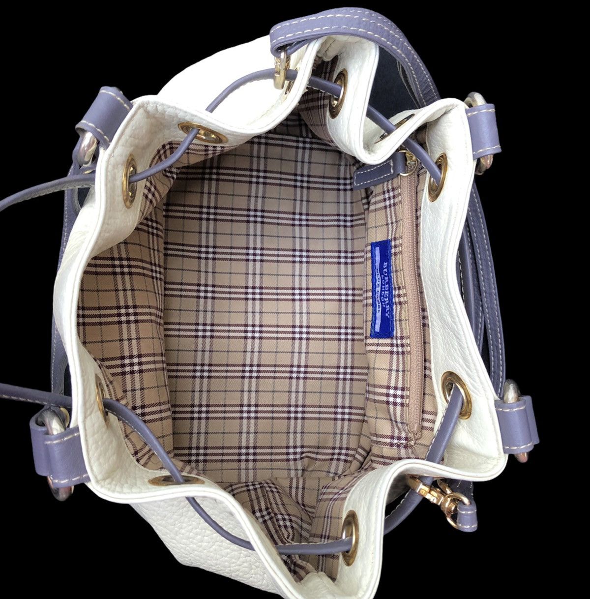 Burberry Burberry London Blue Label Leather Bucket Bag Size ONE SIZE - 12 Thumbnail