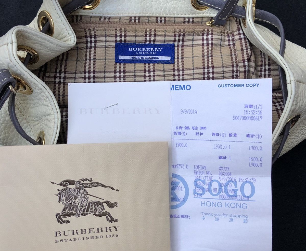 Burberry Burberry London Blue Label Leather Bucket Bag Size ONE SIZE - 17 Thumbnail