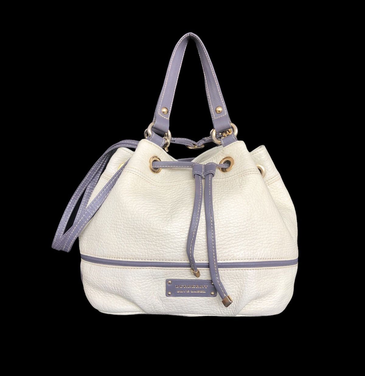 Burberry London Blue Label Leather Bucket Bag