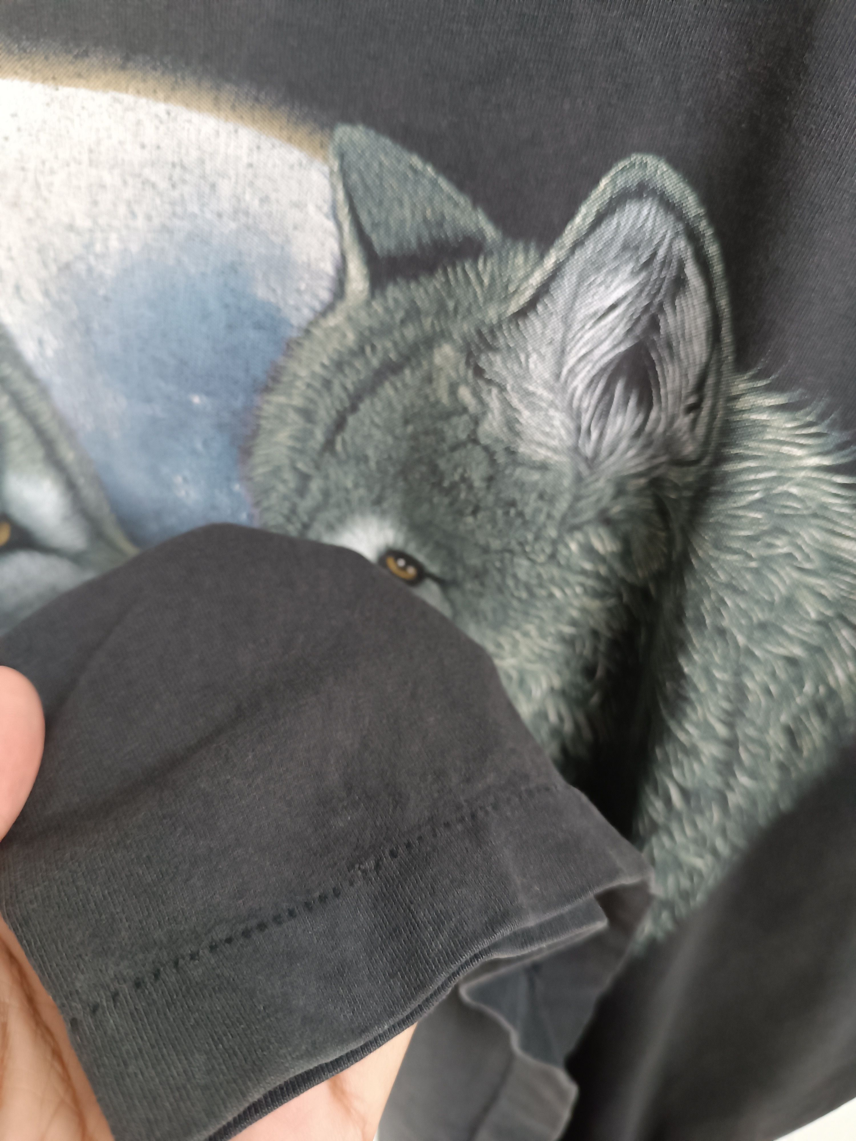 Other VINTAGE 90'S ALPHA WOLF UNDER THE MOON TEE Size US L / EU 52-54 / 3 - 13 Thumbnail