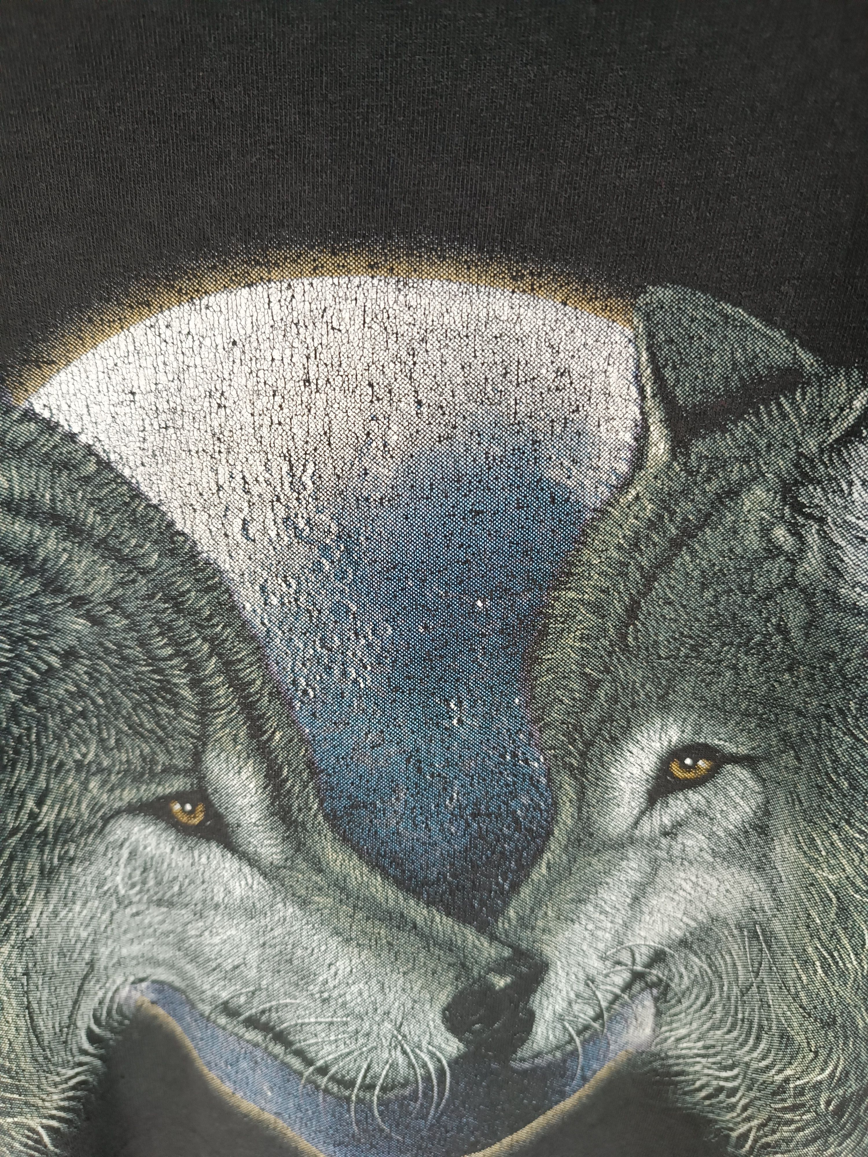 Other VINTAGE 90'S ALPHA WOLF UNDER THE MOON TEE Size US L / EU 52-54 / 3 - 19 Thumbnail