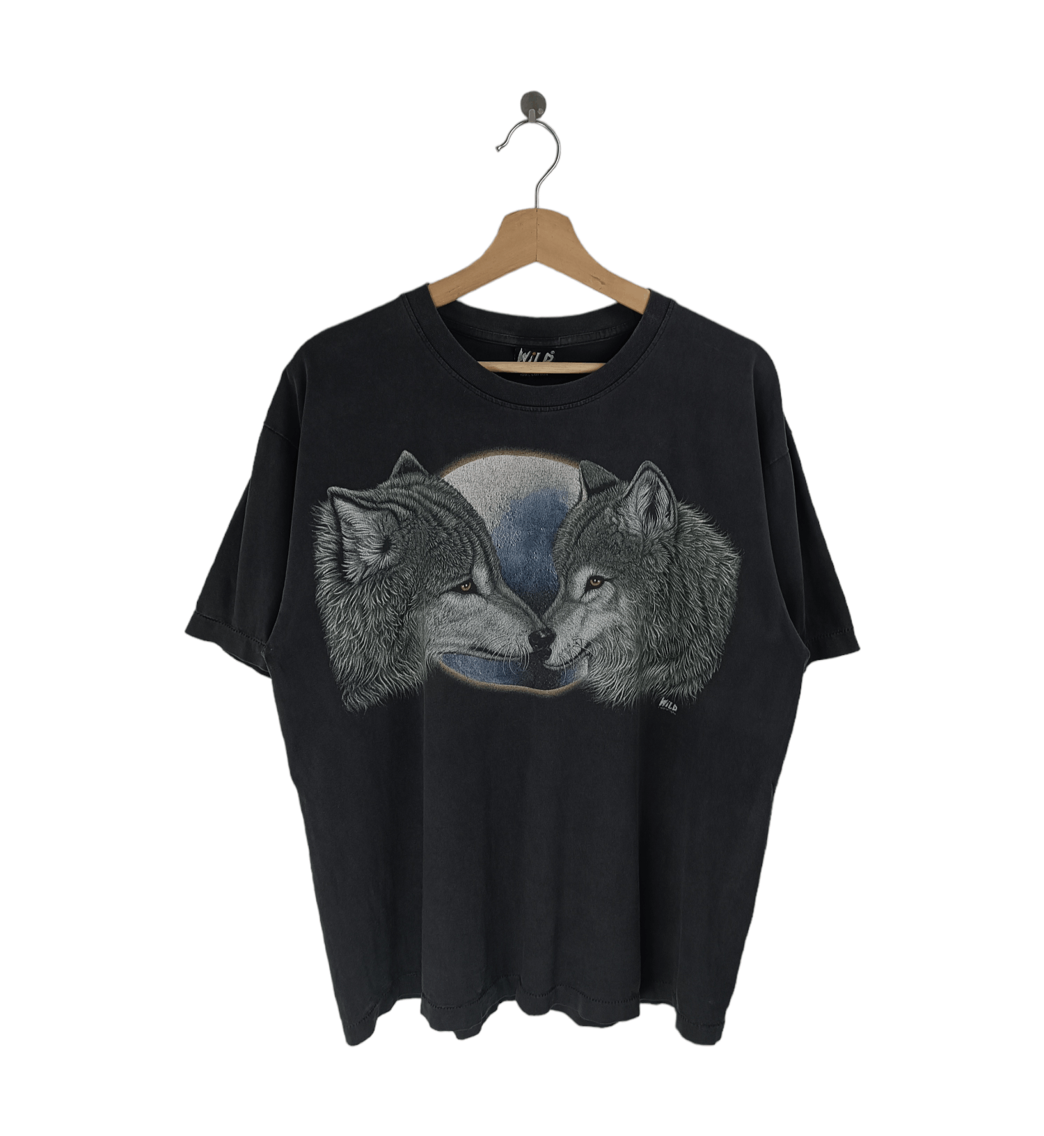 Other VINTAGE 90'S ALPHA WOLF UNDER THE MOON TEE Size US L / EU 52-54 / 3 - 1 Thumbnail