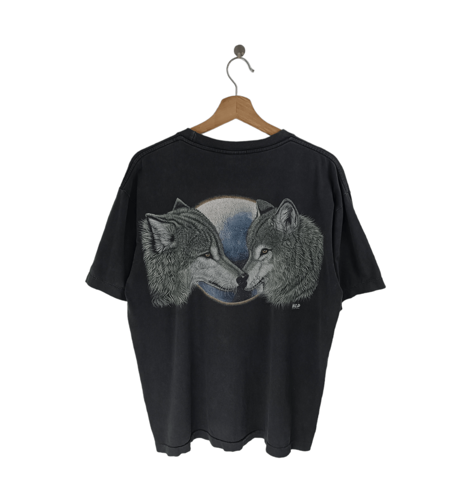 Other VINTAGE 90'S ALPHA WOLF UNDER THE MOON TEE Size US L / EU 52-54 / 3 - 2 Thumbnail
