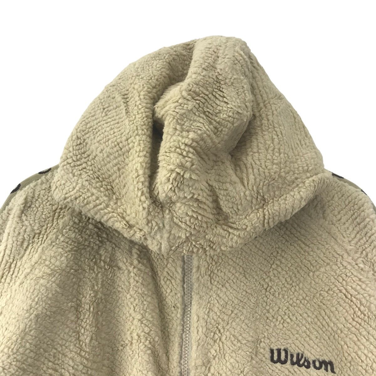 Wilson WILSON Stripes Side Tape Cream Hooded Parka Size US M / EU 48-50 / 2 - 2 Thumbnail