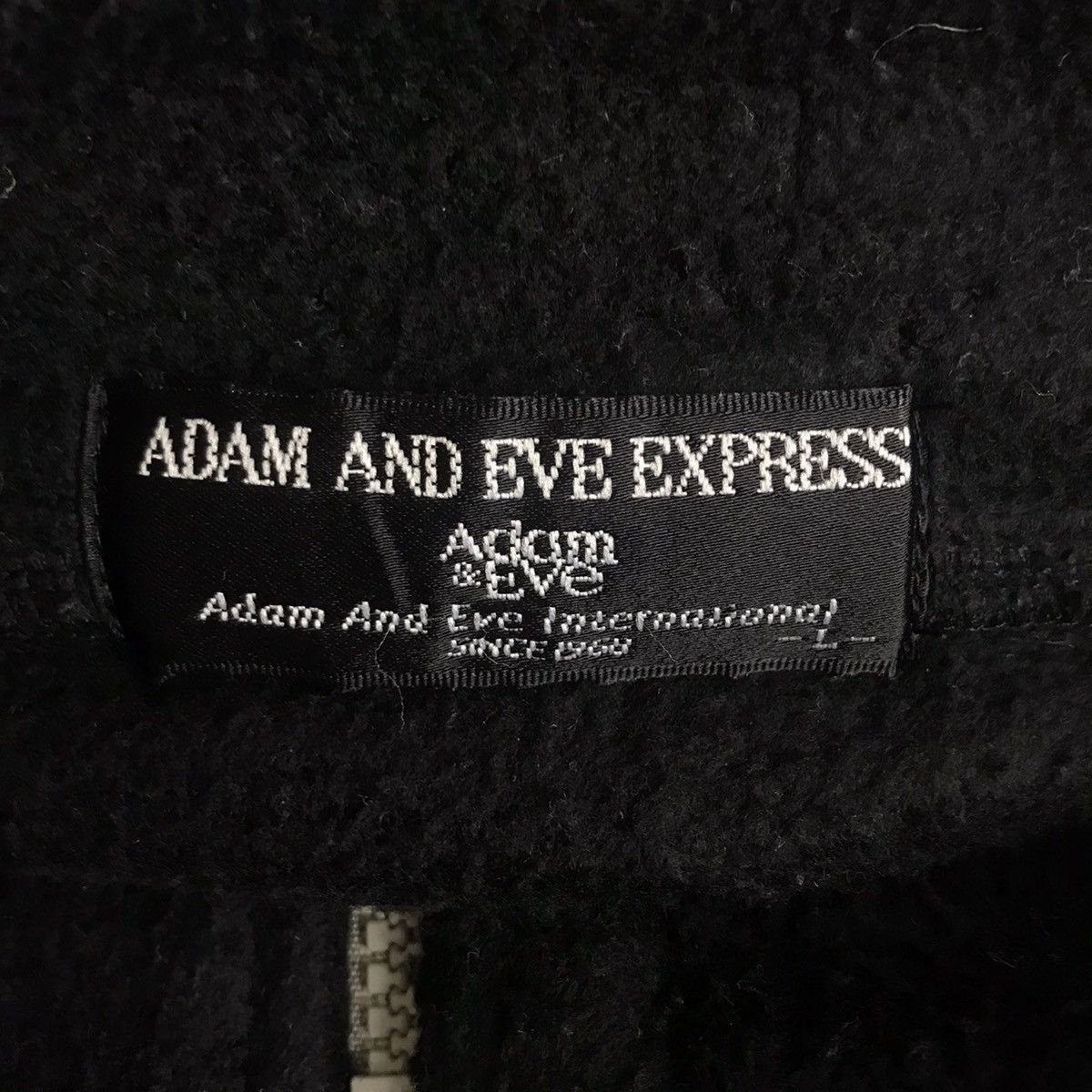 Vintage ADAM & EVE EXPRESS Fleece Half Zipper Black Bomber Size US L / EU 52-54 / 3 - 4 Thumbnail