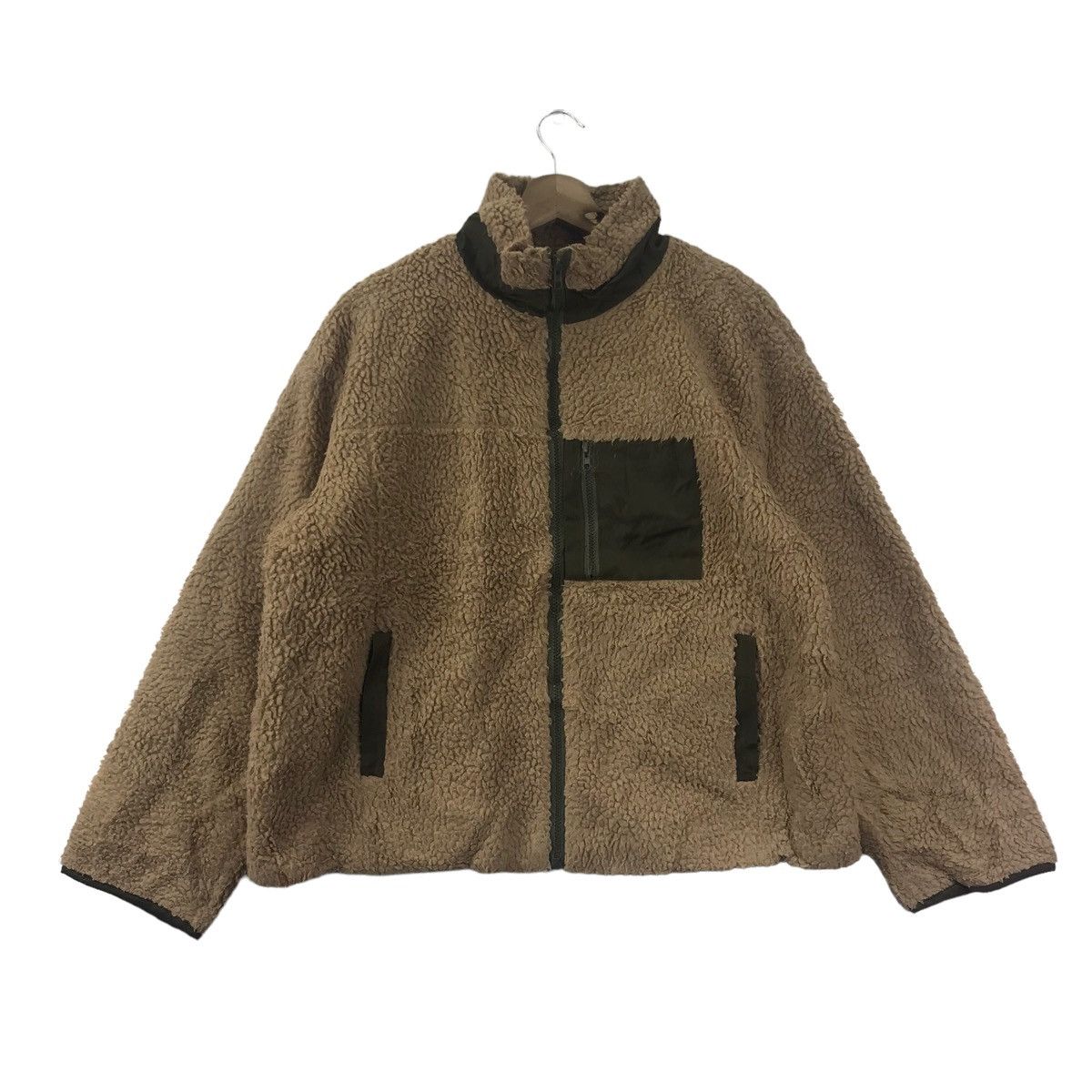 Japanese Brand ONE MAX Japanese Brand Brown Sherpa Fleece Bomber Jacket Size US M / EU 48-50 / 2 - 1 Thumbnail