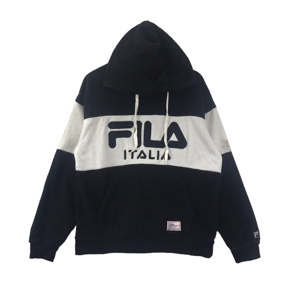 Fila FILA SPORT Big Embroidered Logo Black Fleece Bomber Jacket Size US M / EU 48-50 / 2 - 1 Thumbnail