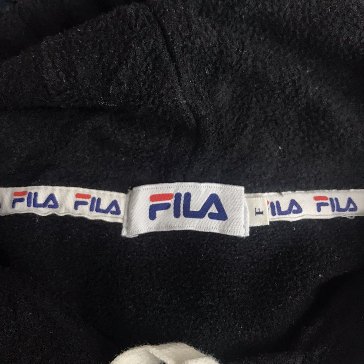 Fila FILA SPORT Big Embroidered Logo Black Fleece Bomber Jacket Size US M / EU 48-50 / 2 - 7 Thumbnail