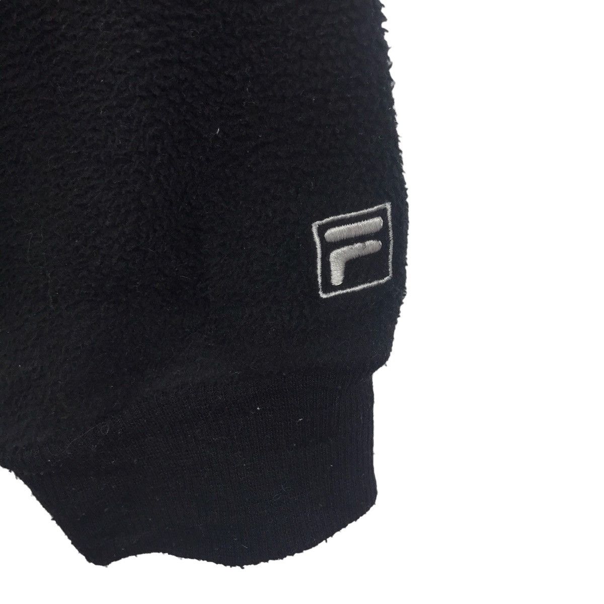 Fila FILA SPORT Big Embroidered Logo Black Fleece Bomber Jacket Size US M / EU 48-50 / 2 - 5 Thumbnail