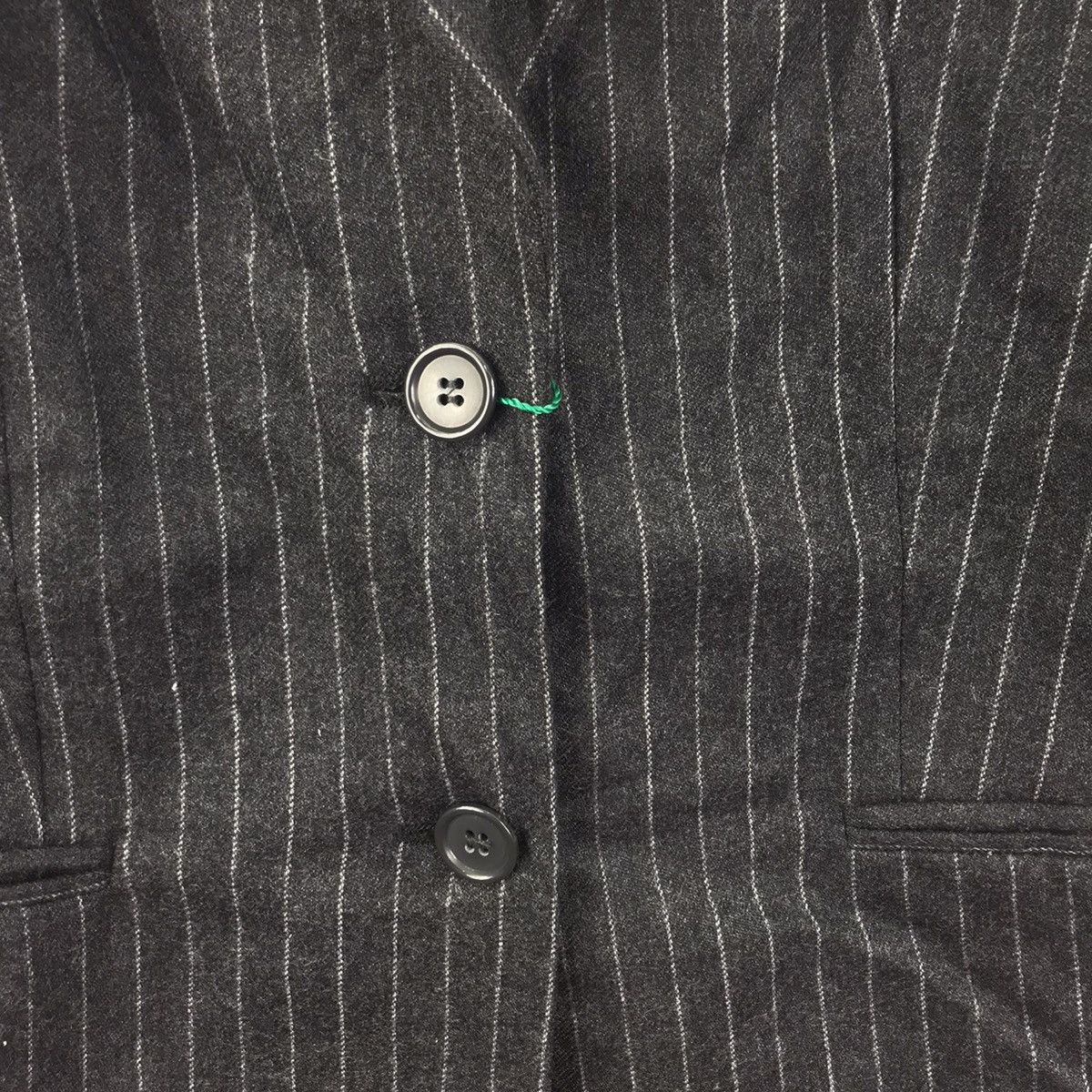United Colors Of Benetton UNITED COLOR of BENETTON Stripes Black Blazer Coat Size US S / EU 44-46 / 1 - 3 Thumbnail