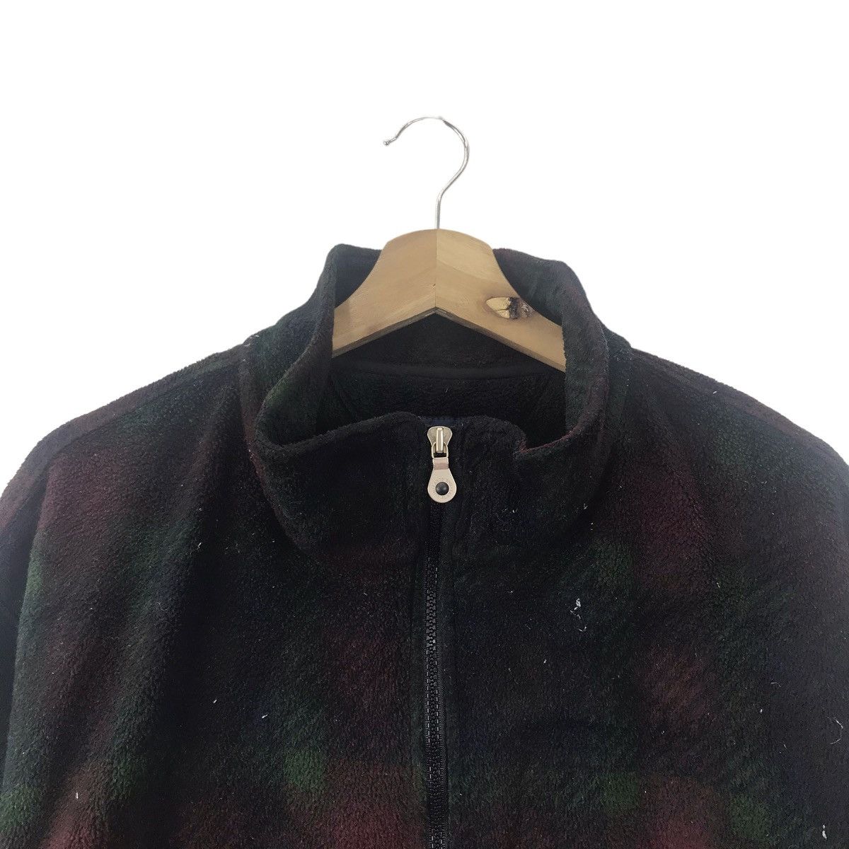 Lands' End LANDS' END Multi Color Check Retro Sherpa Red Green Jacket Size US L / EU 52-54 / 3 - 2 Thumbnail