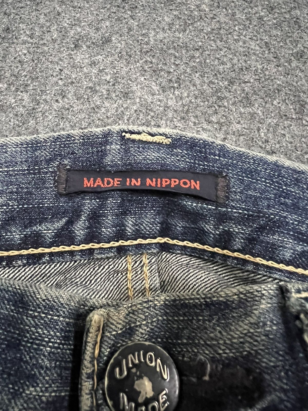 Japanese Brand Thrashed Distressed Ripped Blue way made japan Cargo Denim Size US 30 / EU 46 - 7 Thumbnail