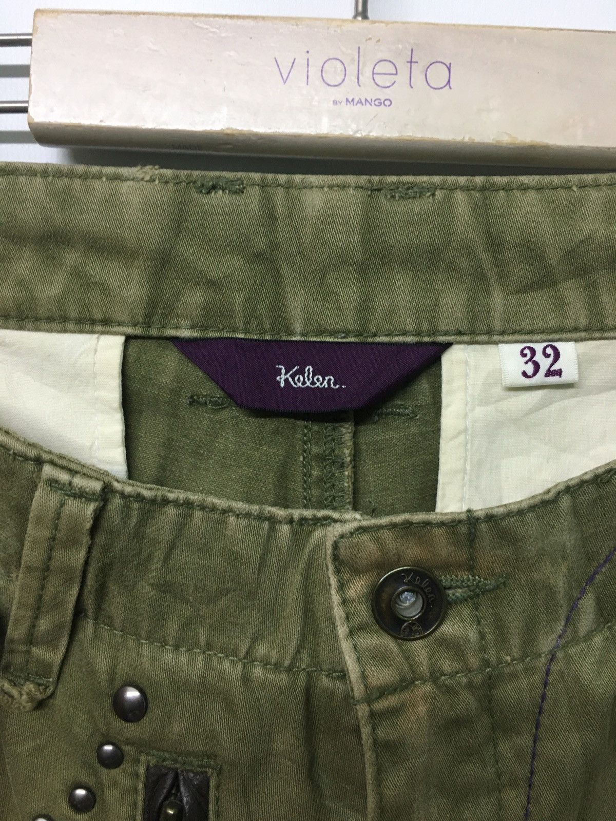 Japanese Brand Japanes brand kelen cargo pants studded Size US 30 / EU 46 - 6 Thumbnail