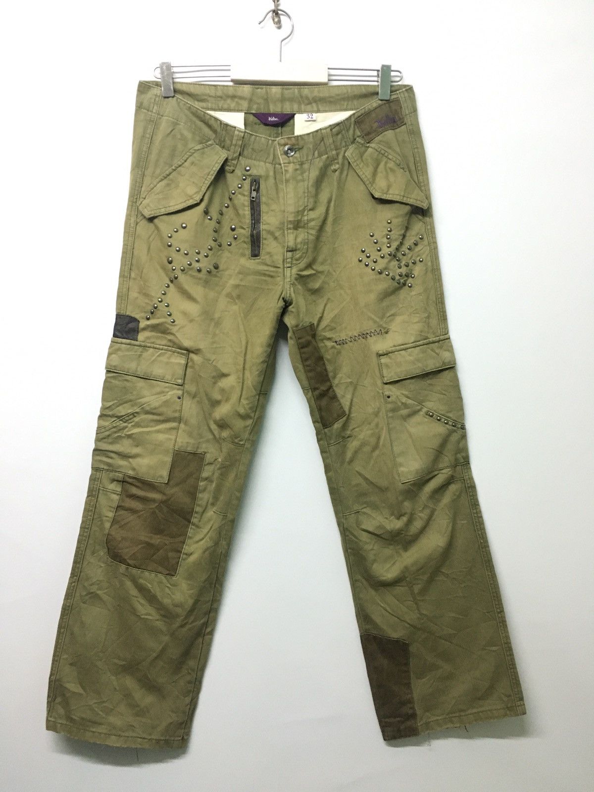 Japanese Brand Japanes brand kelen cargo pants studded Size US 30 / EU 46 - 1 Thumbnail