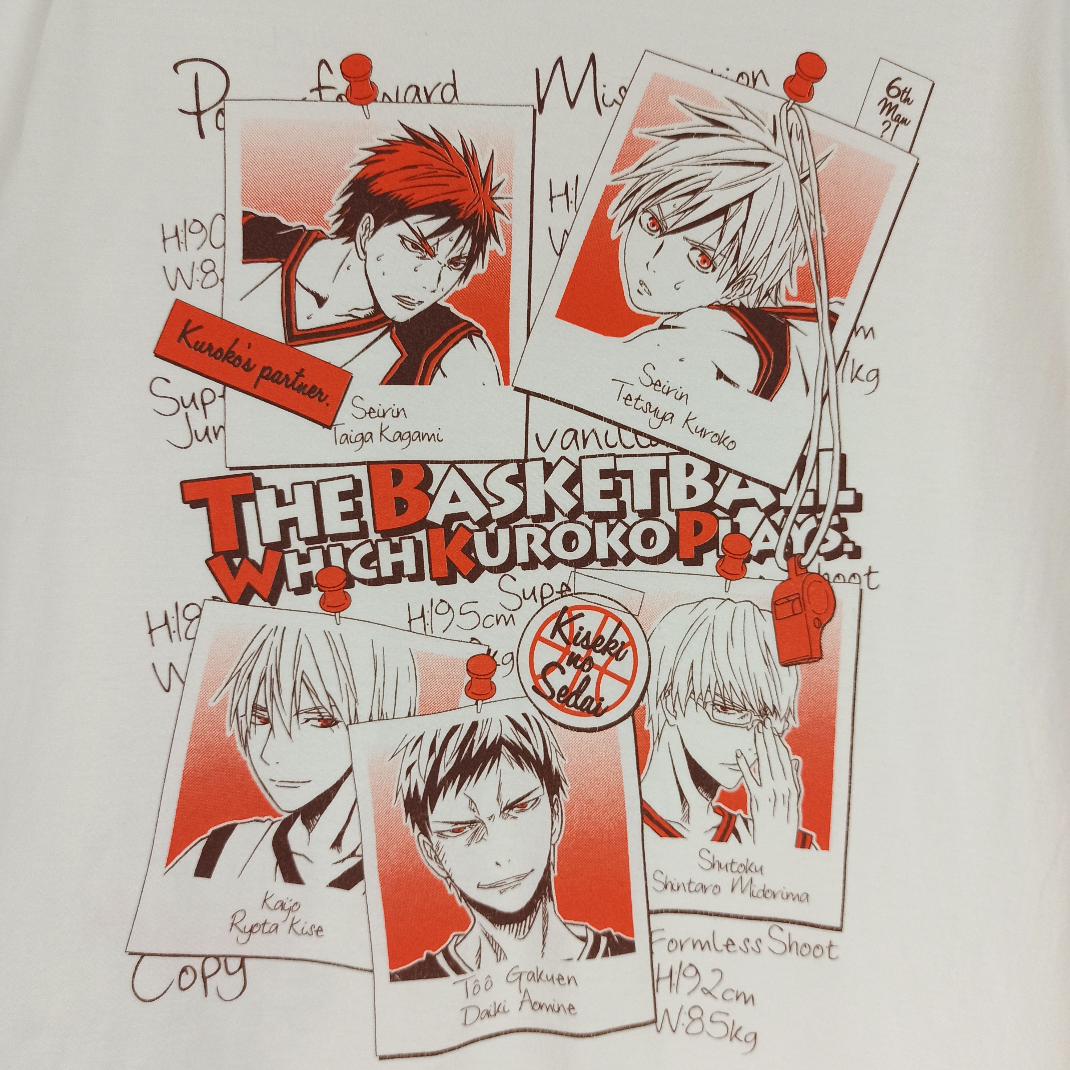 Anime Anime Kuroko Basketball Tee By Bandai Size US S / EU 44-46 / 1 - 3 Thumbnail