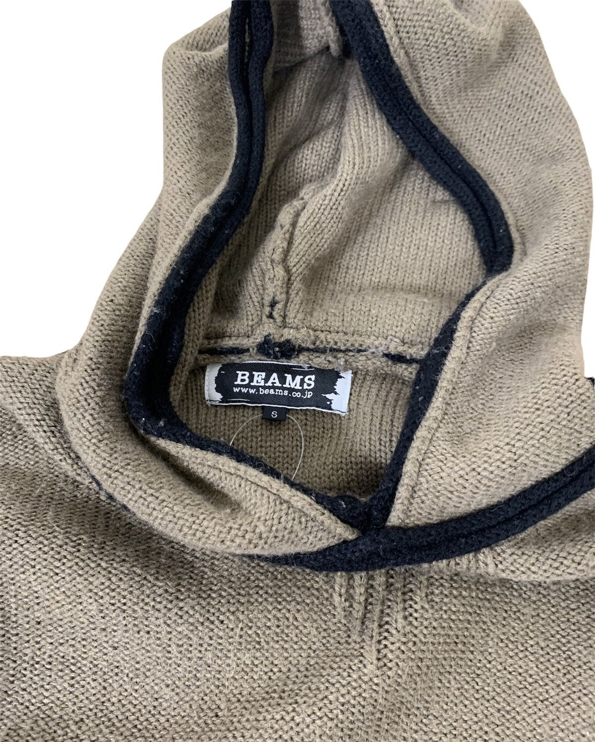 Beams Plus × Japanese Brand Rare Archival Clothing Beams Plus Knitted Hoodie Size US S / EU 44-46 / 1 - 5 Thumbnail