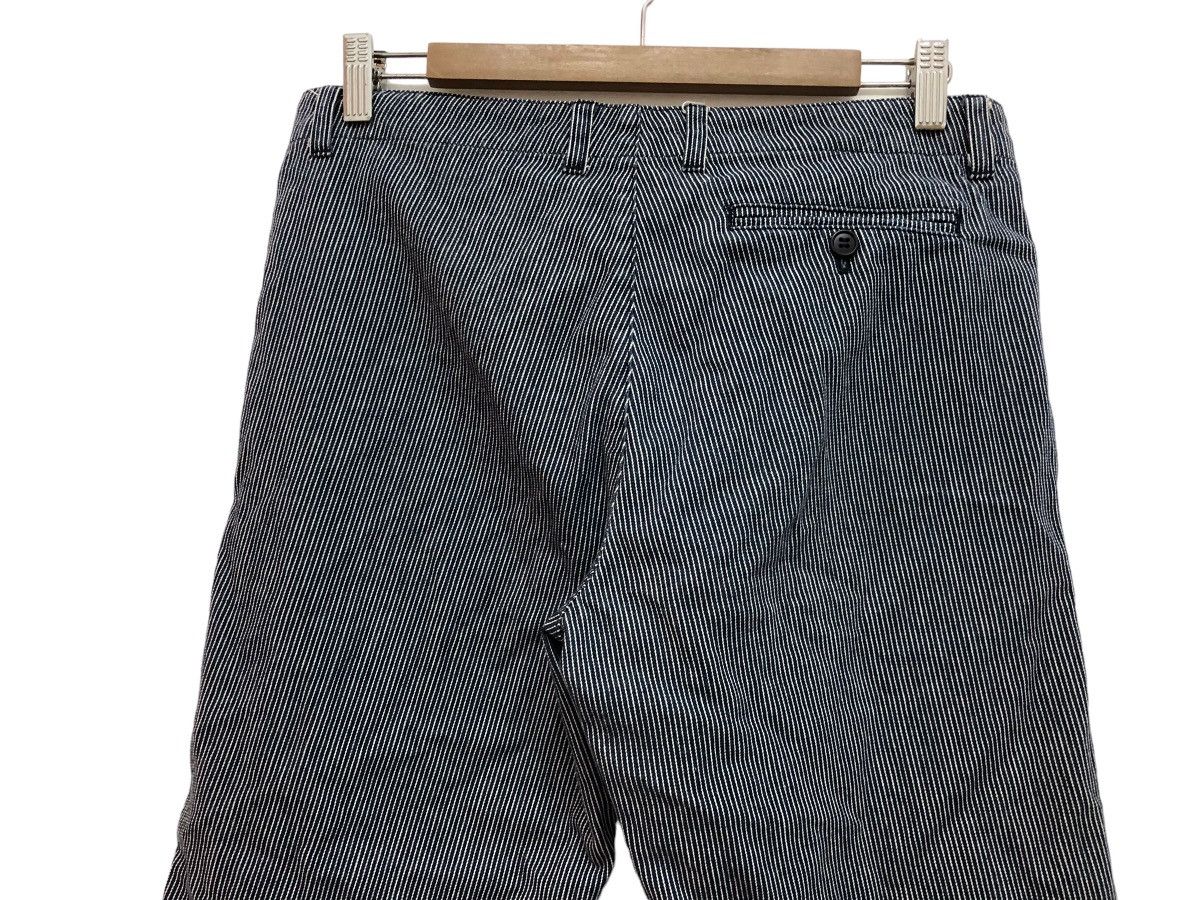 FRENCH WORKWEAR INSPIRED HICKORY STRIPED CROPPED PANT