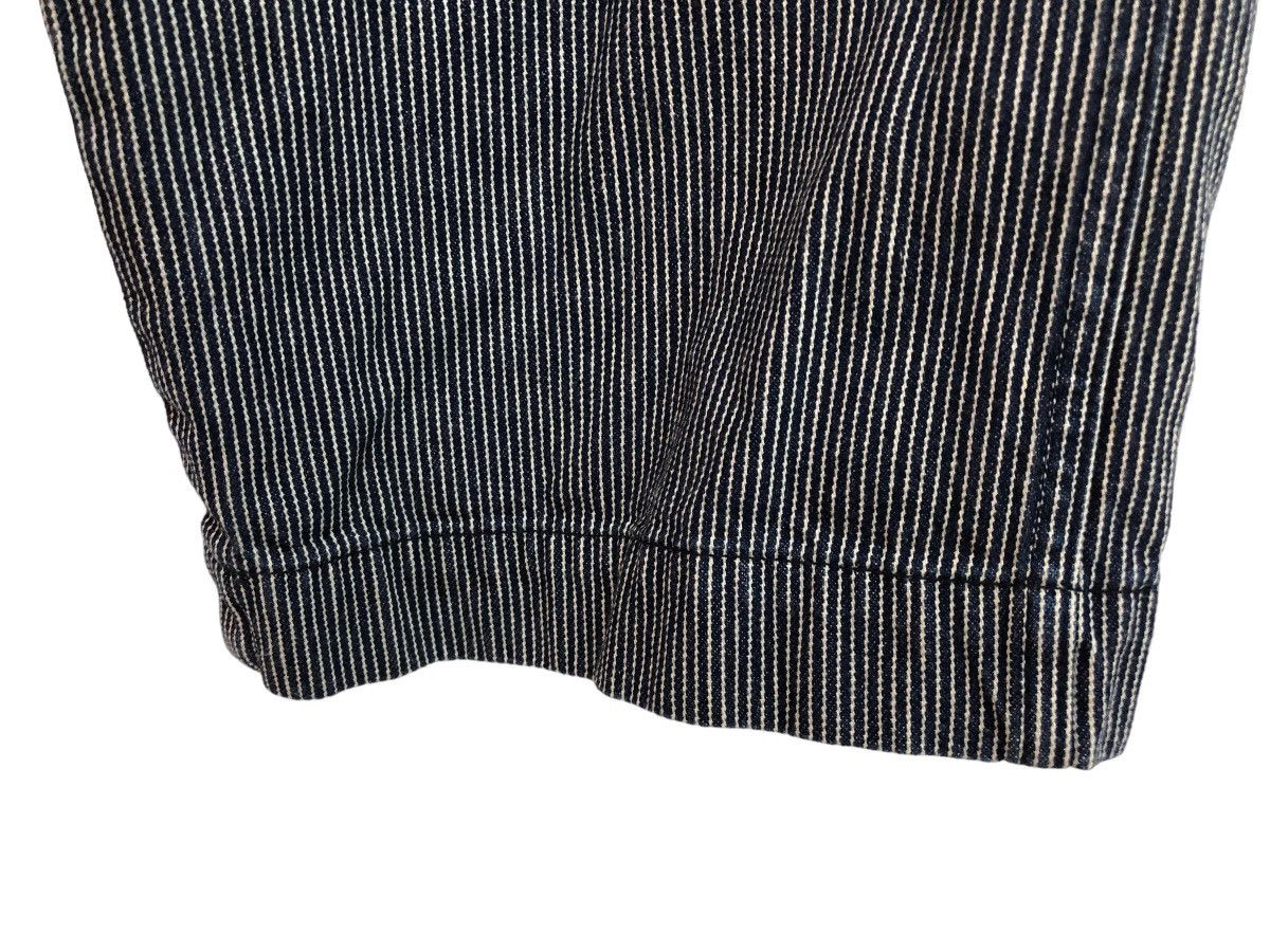 FRENCH WORKWEAR INSPIRED HICKORY STRIPED CROPPED PANT