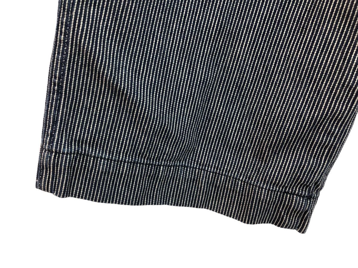 FRENCH WORKWEAR INSPIRED HICKORY STRIPED CROPPED PANT