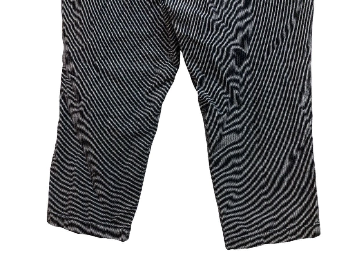 FRENCH WORKWEAR INSPIRED HICKORY STRIPED CROPPED PANT