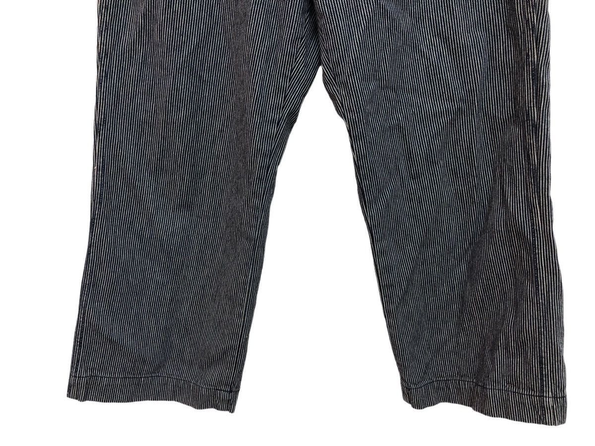 FRENCH WORKWEAR INSPIRED HICKORY STRIPED CROPPED PANT