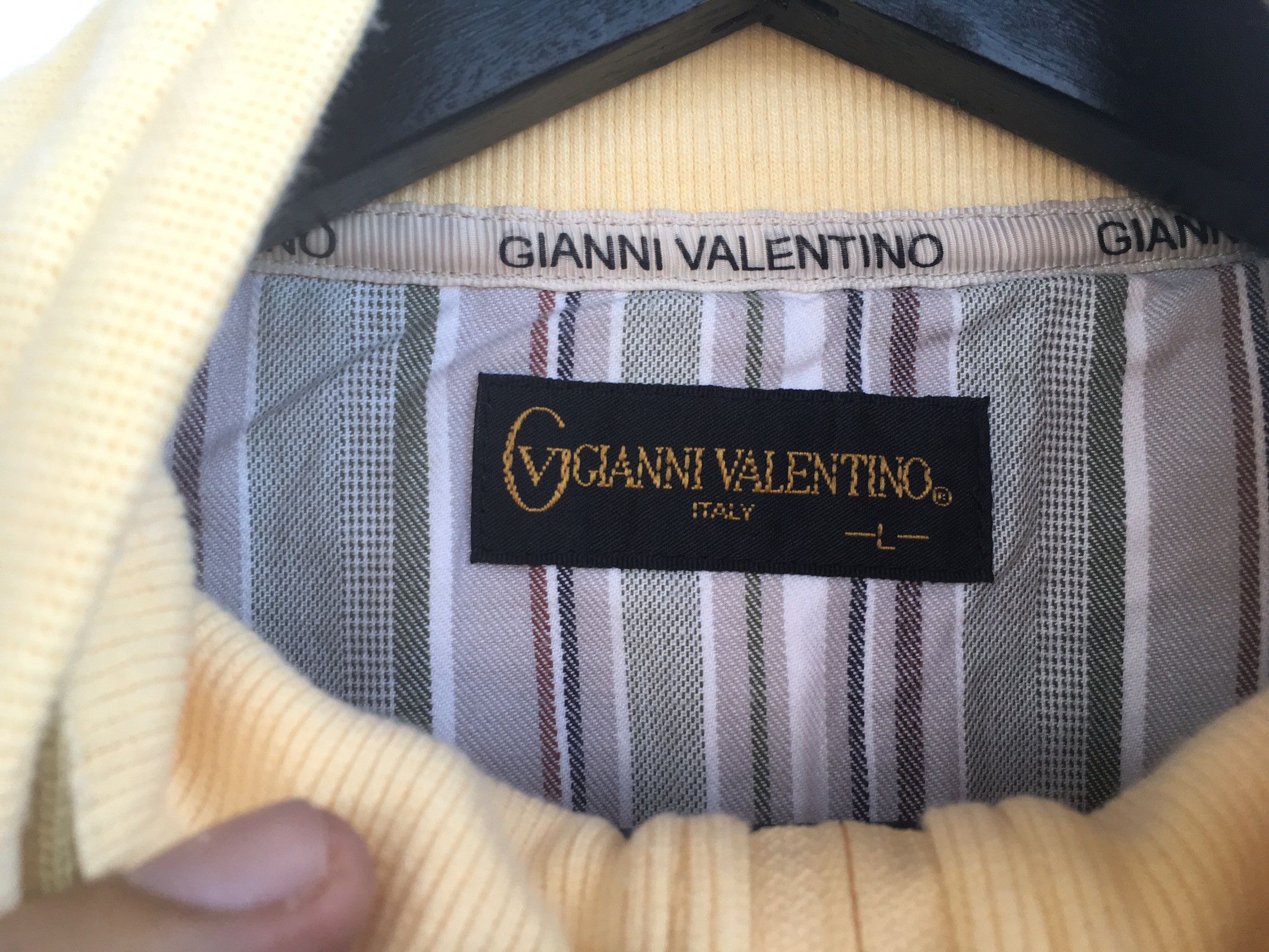 Valentino GIANNI VALENTINO Small Logo Embroidery Half Zipper Size US M / EU 48-50 / 2 - 3 Thumbnail