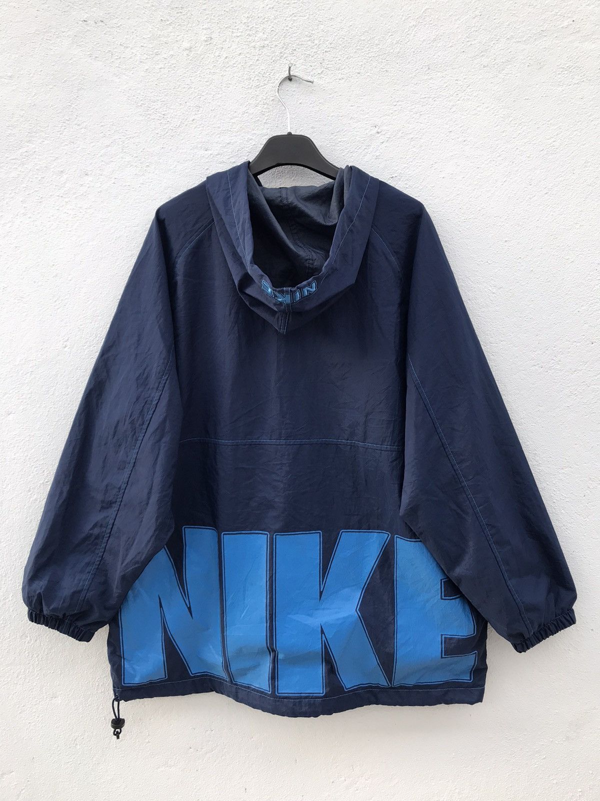 Nike Vintage Nike Block Big Logo Hooded Windbreaker Jacket Size US M / EU 48-50 / 2 - 1 Thumbnail