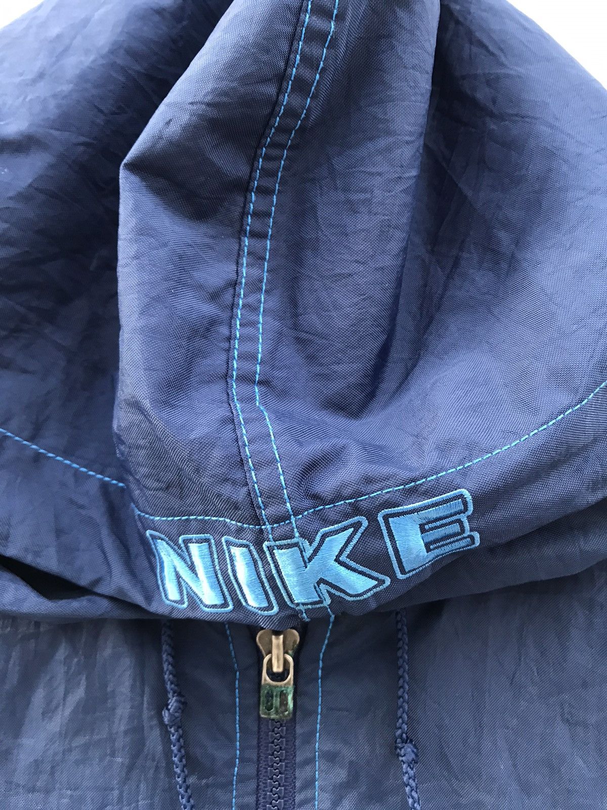 Nike Vintage Nike Block Big Logo Hooded Windbreaker Jacket Size US M / EU 48-50 / 2 - 5 Thumbnail