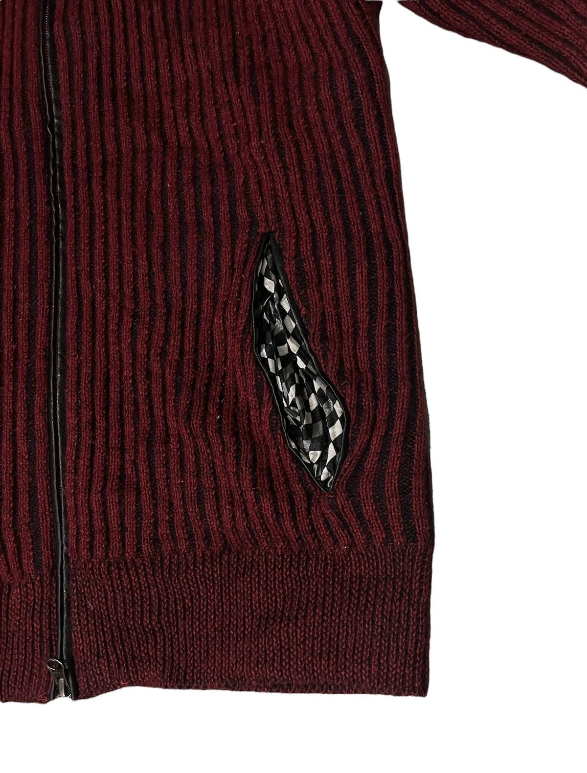 Le Grande Bleu (L.G.B.) Vintage Semantic Design Knitted Zipper Jacket Size US M / EU 48-50 / 2 - 3 Thumbnail