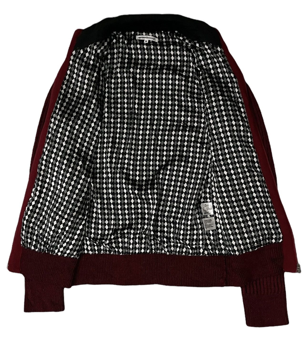 Le Grande Bleu (L.G.B.) Vintage Semantic Design Knitted Zipper Jacket Size US M / EU 48-50 / 2 - 15 Thumbnail