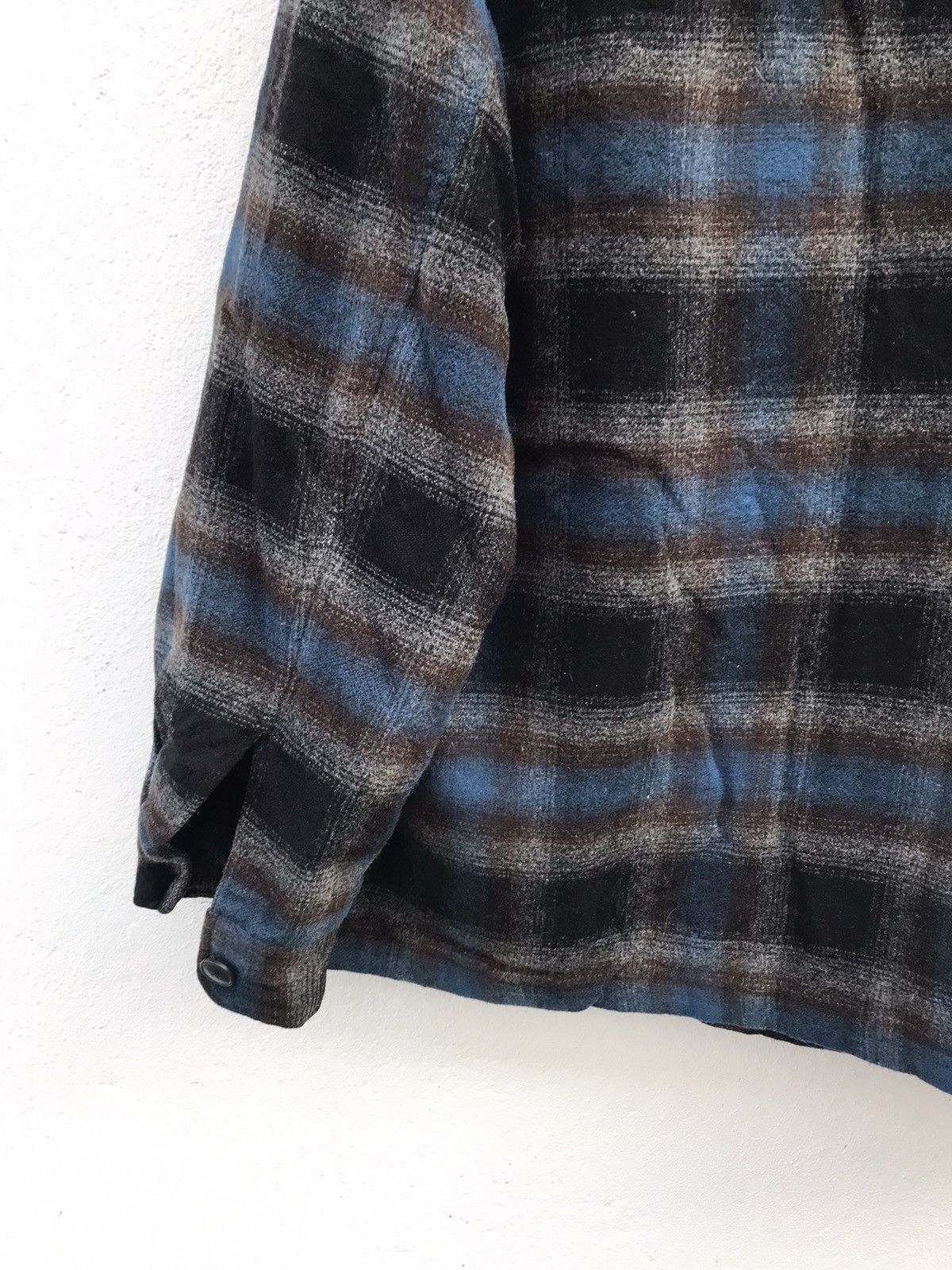 Uniqlo × Vintage Vintage Uniqlo Rayon Wool Quilted Lining Shirt Jacket Size US L / EU 52-54 / 3 - 8 Thumbnail