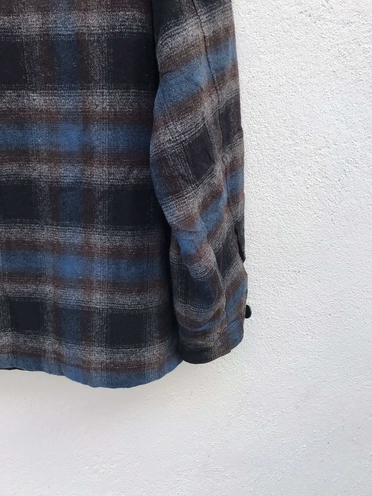 Uniqlo × Vintage Vintage Uniqlo Rayon Wool Quilted Lining Shirt Jacket Size US L / EU 52-54 / 3 - 9 Thumbnail