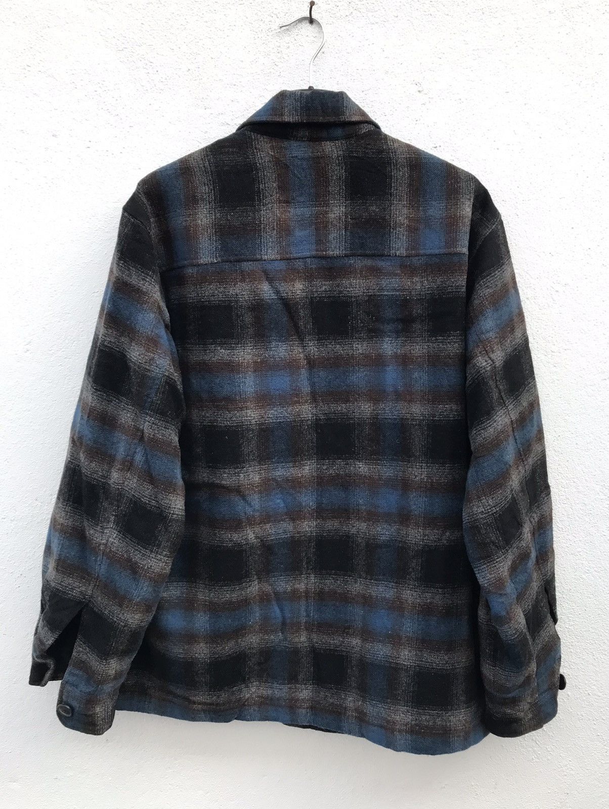 Uniqlo × Vintage Vintage Uniqlo Rayon Wool Quilted Lining Shirt Jacket Size US L / EU 52-54 / 3 - 6 Thumbnail