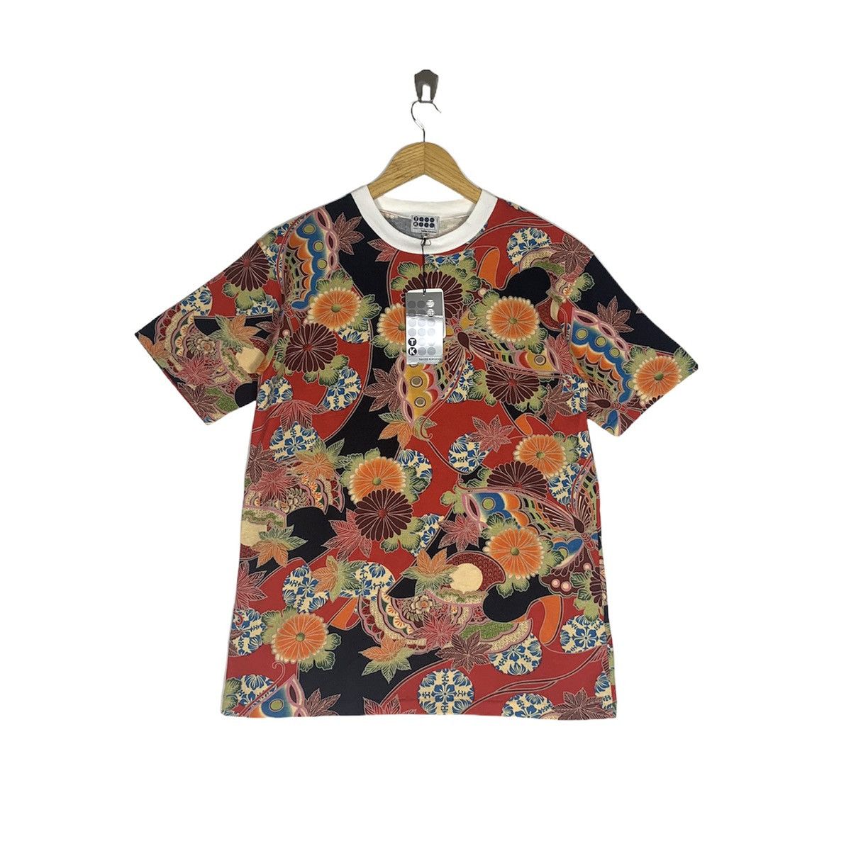 image of Archival Clothing x Takeo Kikuchi Japanese Designer Takeo Kikuchi Shirt Abstract Art (Size Small)