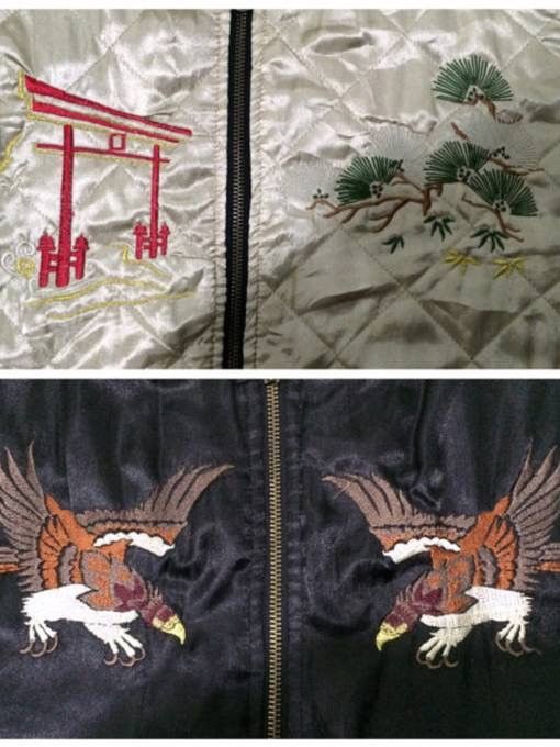 Other Sukajan Jacket Japan Geisha Dragon Reversible Jacket Size US L / EU 52-54 / 3 - 4 Thumbnail