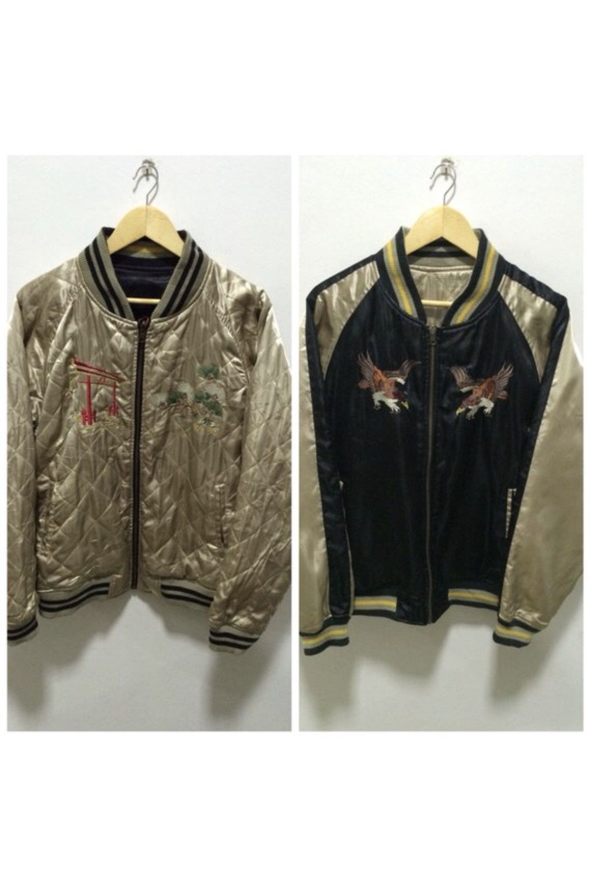 Other Sukajan Jacket Japan Geisha Dragon Reversible Jacket Size US L / EU 52-54 / 3 - 2 Thumbnail