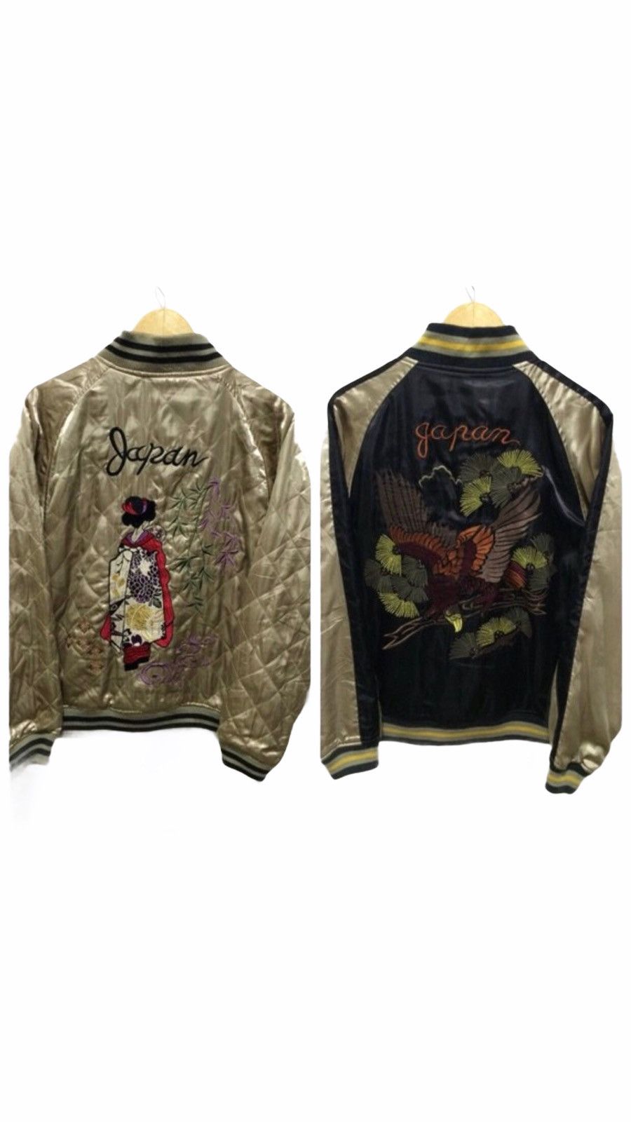 Other Sukajan Jacket Japan Geisha Dragon Reversible Jacket Size US L / EU 52-54 / 3 - 1 Thumbnail